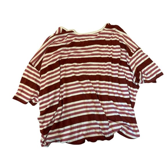 Torrid Super Soft Plush Striped Top Size 6 Red/White 6X Casual Basic - Picture 6 of 6